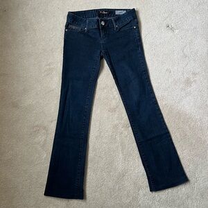 Guess Sarah Fit Dark Wash Medium Rise Boot Cut Jeans